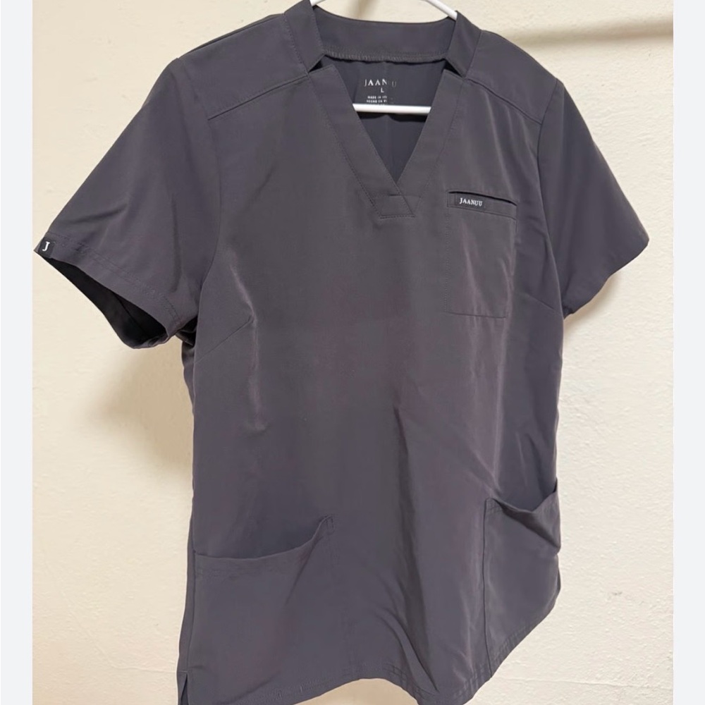 Jaanuu Charcoal Short Sleeve Women's Top